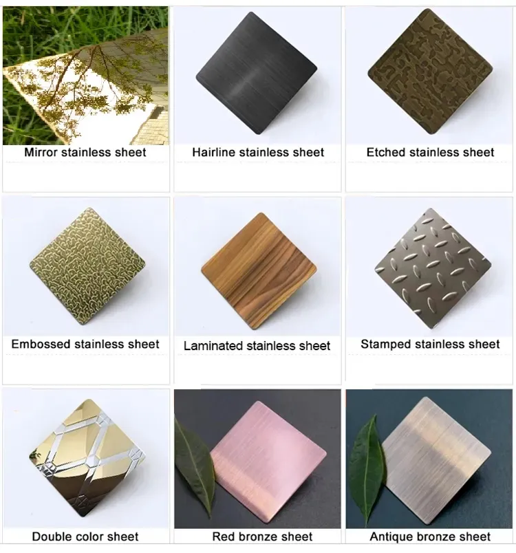ASTM AISI Laminados a Frio/Quente ASTM 201 202 310S 316L 321 304 430 Ss Chapa de Aço Inoxidável com 2b/Ba/8K/ 2
