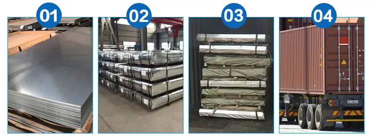 Fabricante de alta qualidade AISI JIS En Ss 301 304 304L 316, 316L, 2b Chapa de aço inoxidável espelho 3