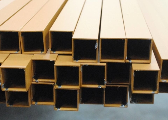 Tubo quadrado oco de alumínio 2x2 2x1 seções retangulares de 10 x 10 milímetros 2.5cm