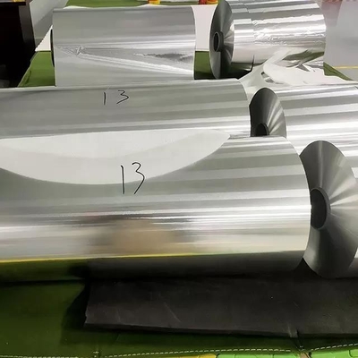 PE PET 1100 6063 8011 Folha de Alumínio Bobina Metalizada Termoplástico Revestida com Filme Plástico