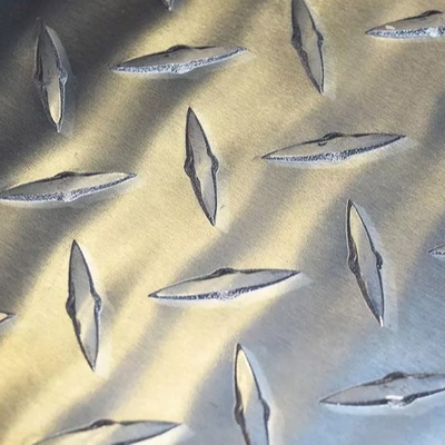 Reboque incluido Front Diamond Pattern Aluminium Sheet 48 x 96 3003 5052 antiderrapantes quadriculados